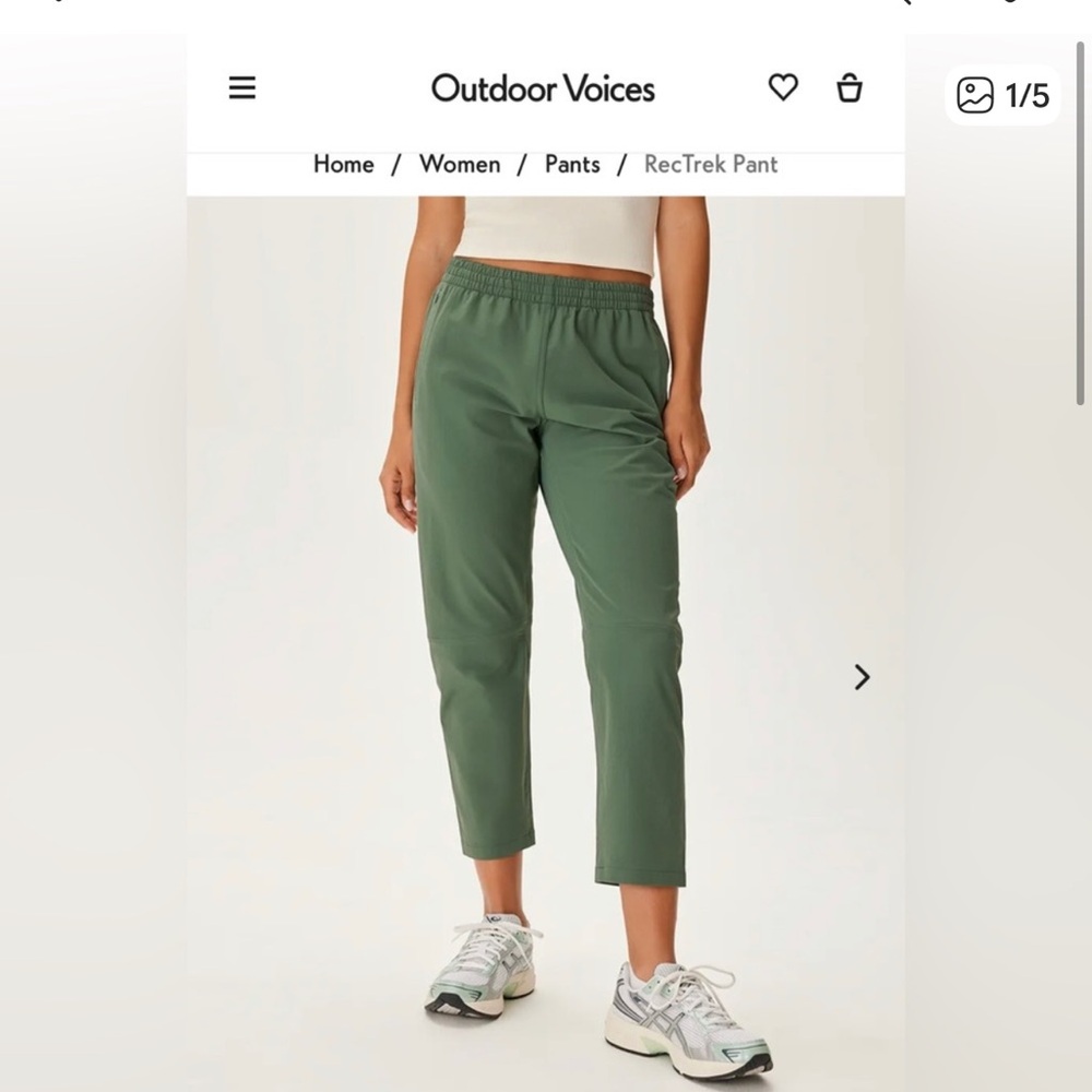 Outdoor Voices (laurel wreath) Active Pants size M NWOT